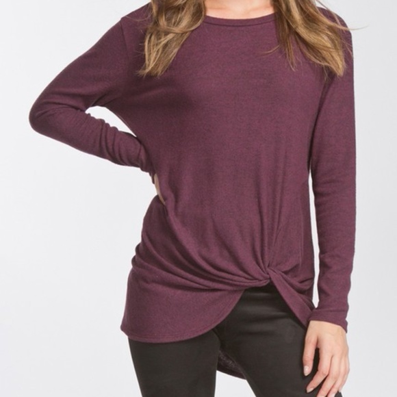 Boutique Burgundy Top twist/knot bottom - Picture 1 of 2